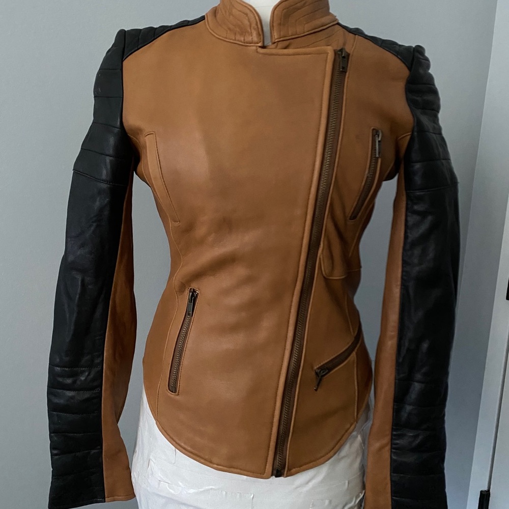 Edgy leather jacket